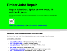 Tablet Screenshot of joist-repair.co.uk
